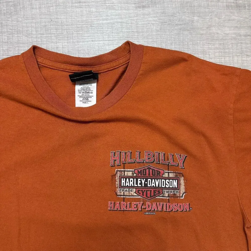 Lot of 4 Harley Davidson Short Sleeve T-Shirts Bundle Men's Size Large Dbl Sided
